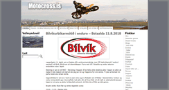 Desktop Screenshot of motocross.is