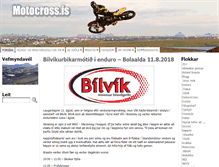Tablet Screenshot of motocross.is